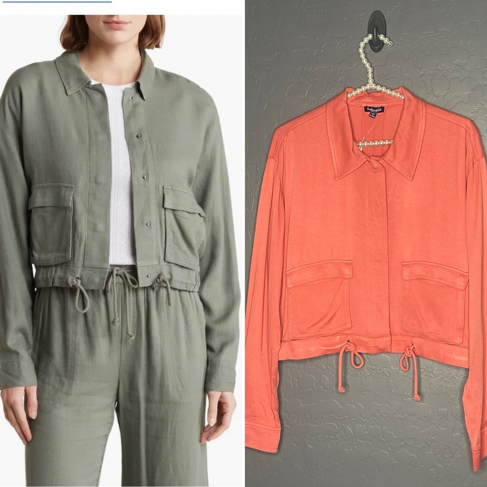 Splendid Puglia Drawstring Waist Lightweight Jacket